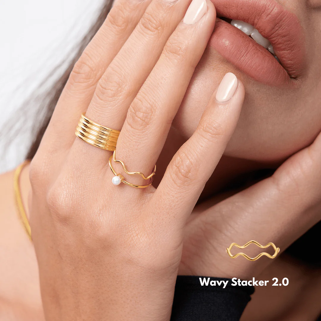 Wavy Stacker 2.0 Ring - Image 2