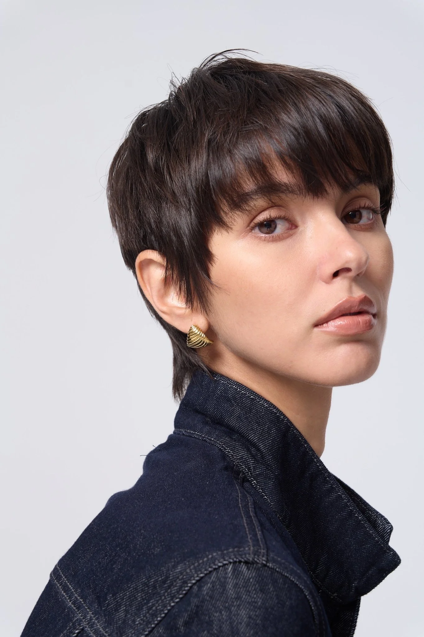 Willa Textured Dome Earrings - Image 2